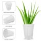 thumbnail image 2 of GOOHOCHY 5 macetas de vivero con autorriego para interiores, de plástico, 2 of 8