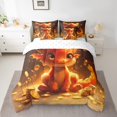 thumbnail image 2 of YST Cartoon Dragon Comforter Set, Mysterious Animal Theme, 7-Piece Bed in a Bag, Polyester, King Size (1 Count), 2 of 5