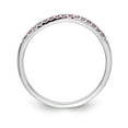 thumbnail image 2 of Real 14kt White Gold Pink Sapphire Band Size: 6; for Adults and Teens; for Women and Men, 2 of 2