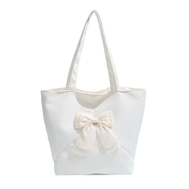 Bolso para Mujeres El Partido Nylon Lindo Bowknot Back Bags () Blanco