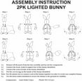 thumbnail image 6 of Easter Decorations Outdoor, Light Up Bunny Decor, Pre-lit 2D Plush Rabbit with Carrot and Egg, Easter Porch Decoration for Outdoor Yard Patio Lawn Garden Indoor Home, 6 of 7