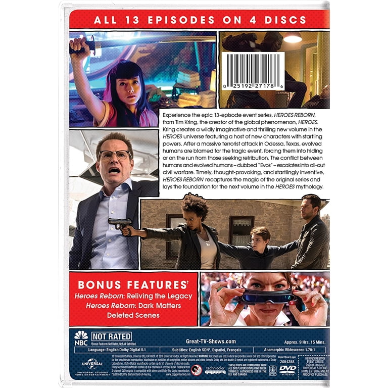 Heroes Reborn [DVD], Television,Drama,Drama, Science Fiction