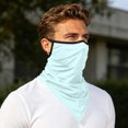 thumbnail image 5 of UPF 50 UV Protection Triangle Neck Gaiter with Ear Loops Breathable Cooling Sun Face Mask Windproof Bandana Scarf for Cycling Fishing Motorcycle Running Outdoor Sports Sky Blue Free Size, 5 of 5