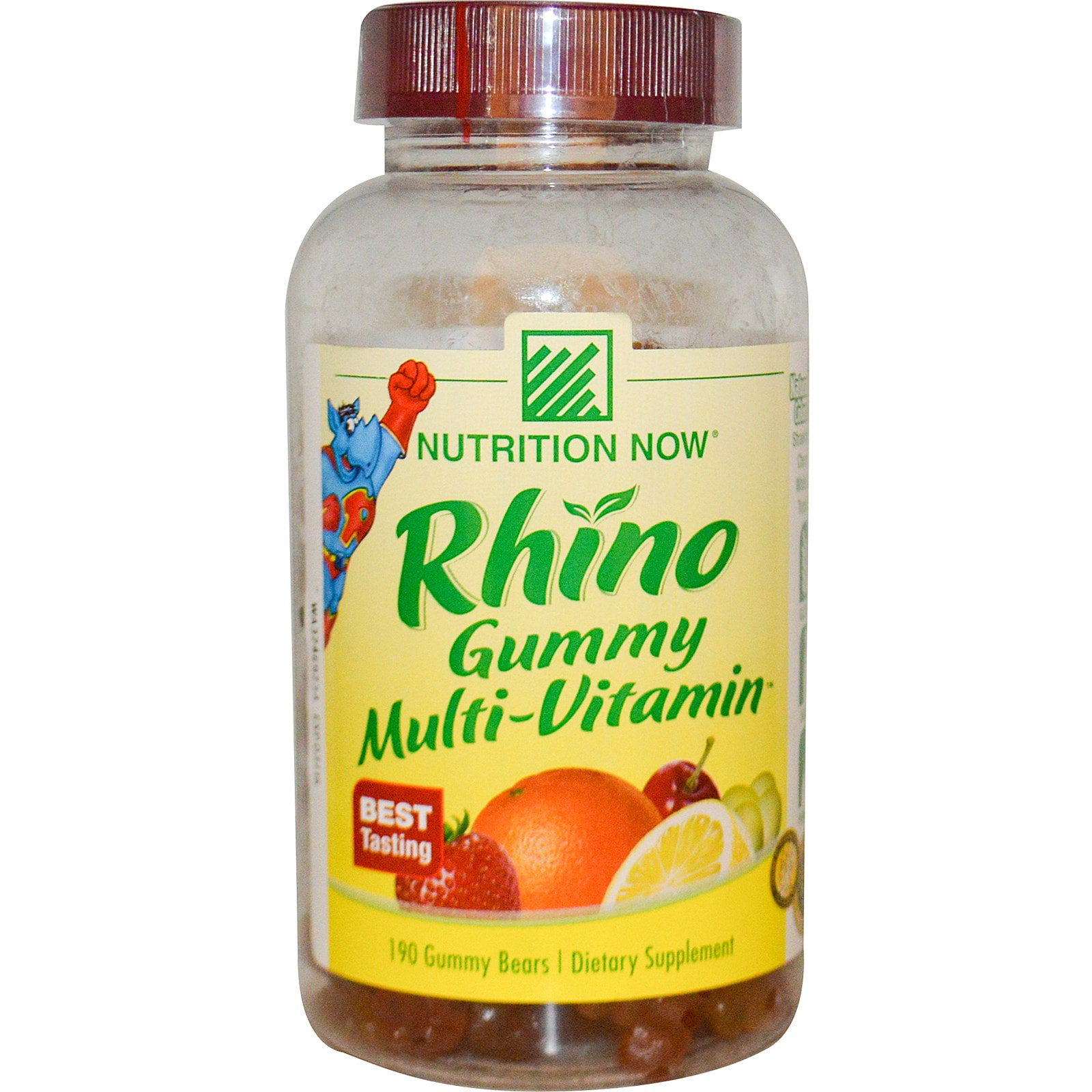 Nutrition Now Rhino, Gummy Multi-Vitamin, 190 Gummy Bears