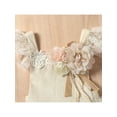 thumbnail image 6 of 2Pcs Newborn Baby Girl Lace Ruffles Sleeve Bodysuits Backless Jumpsuit Clothes Romper Set, 6 of 10