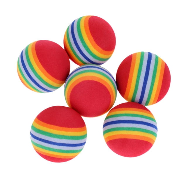 Pelotas de Entrenamiento de Golf Macarena de Práctica de Interior de Espuma Suave Y Liviana 6 Piezas