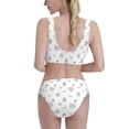 thumbnail image 3 of Haiem Hand Drawn Turtle Women's High Waisted Bikini Set Two Piece Bathing Suits High Cut Bikini Cut Out Swimsuits Scoop Neck Swimsuit-XX-Large, 3 of 8