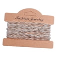 thumbnail image 3 of Curb Cable Chain DIY Jewelry Making Tools Metal Crafts hecho a mano rebordear trenzado Recubrimiento Argenta BLESIY eslabón de las cadenas de cable, 3 of 8