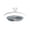 Grey, variant on Pink 10.2 Inch Ceiling Fan With Light Enclosed Low Profile Flush Mount E27 Lamp Included Dimmable Led Quiet Motor For Home Bedroom