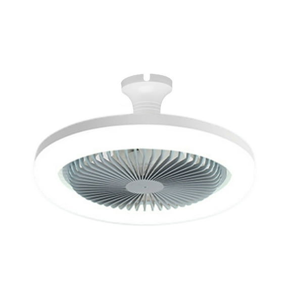 Vikakiooze Ceiling Fan With Lights, Enclosed Low Fan Light, Ceiling Light With Fan, Hidden Fan With E27 Lamp