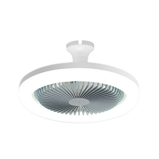 Lksixu Ceiling Fan With Lights, Enclosed Low Fan Light, Ceiling Light With Fan, Hidden Fan With E27 Lamp Kitchen Gadgets