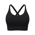 thumbnail image 6 of Sport Bras For Women Solid Color Smoothing Underwire Bra Black Size L, 6 of 6