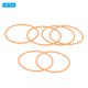 thumbnail image 3 of Pulseras de gel de silicona Uxcell de los años 80, pulseras brillantes, bandas de neón, pulsera de muñeca naranja, paquete de 60, 3 of 7