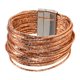 thumbnail image 5 of Pulsera de mujer tipo brazalete premium, accesorios para atuendos, fácil de usar, regalo, brazalete versátil con cierre, elegante Champán, 5 of 8