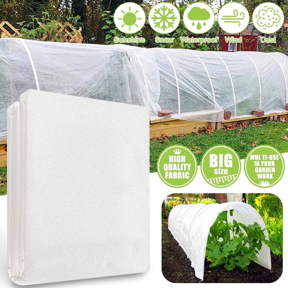 Rosnek Plant Covers Freeze Protection, 3 sizes NonWoven Fabric Plant Blankets Reusable Floating
