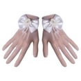 thumbnail image 5 of Eoperou 1 Pair Wedding Flower Girl Gloves Romantic See-through Hollow Out Big Bow-knot Fishnet Wedding Decoration Flower Decor Beads Wedding Prom Gloves Kid Gloves, 5 of 8