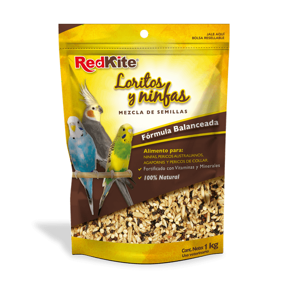 REDKITE MEZCLA DE SEMILLAS P/LORITOS Y NINFAS 1 KG.