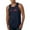 Navy, variant on Dog Heartbeat | Paw Print EKG Lifeline | Veterinarian Vet Tech Dog Lover Mens Tank Top, Red, Medium