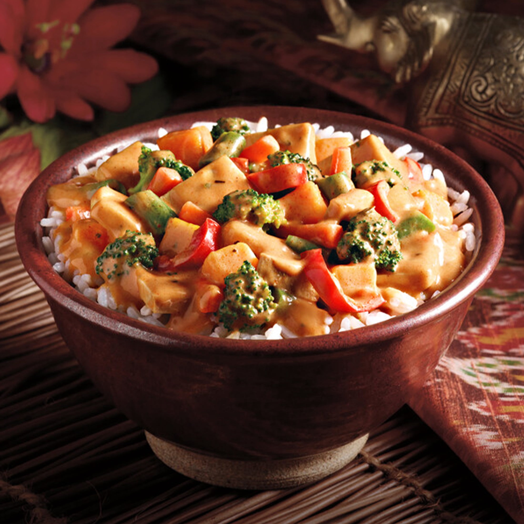 Amy's Frozen Meals, Thai Red Curry, Gluten Free Microwave Meals, 10 oz