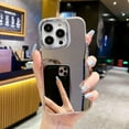 thumbnail image 1 of Luxury Acrylic Makeup Mirror Phone Case For iPhone 15 14 13 12 11 Pro Max Mini XS X XR 7 8 Plus SE2022 Plating Shockproof Cover RJ, 1 of 6