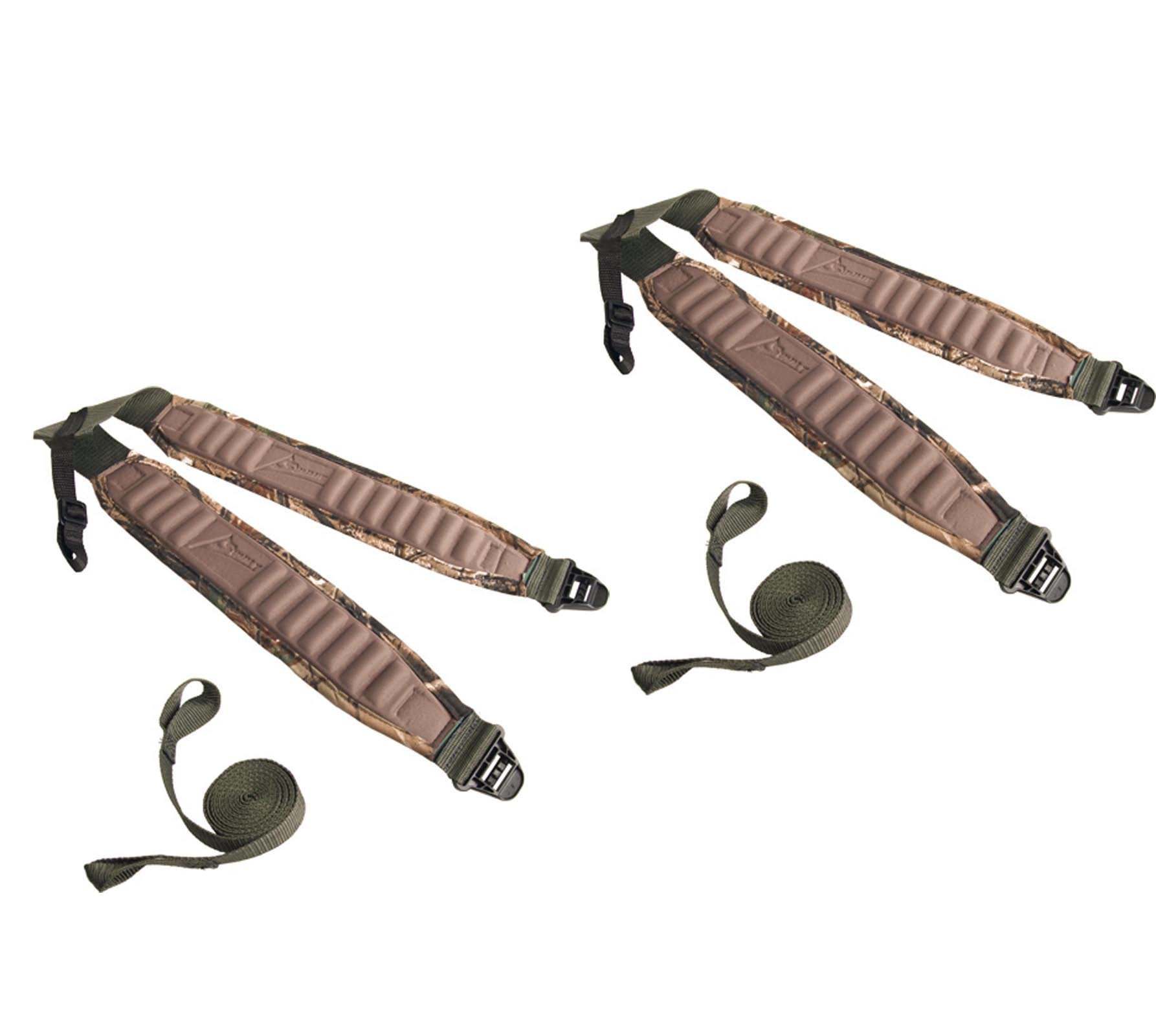 (2) Summit Deluxe Deer Hunting Mossy Oak Treestand Backpack Strap Sets