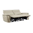 thumbnail image 2 of Lexicon Maroni 80" Contemporary Leather Double Reclining Loveseat in Beige, 2 of 5