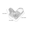 thumbnail image 2 of Topbathy 10Pcs Clear Acrylic L Brackets Corner Braces Thickened Durable Shelf Brackets for Home Use, 2 of 8