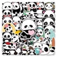 thumbnail image 1 of Calcomanías de vinilo con forma de panda, 50 unidades, lindas caricaturas de animales, 1 of 2
