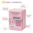 thumbnail image 4 of ATM Piggy Bank for Kids, Electronic Money Saving Box with Password, Safe Cash Coin Saving Bank Toys for Ages 8 13 Kids Birthday (Pink), 4 of 5