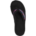thumbnail image 3 of Isotoner Women's Microterry Greta Open Toe Thong Slippers, Black XL (9.5-10), 3 of 7