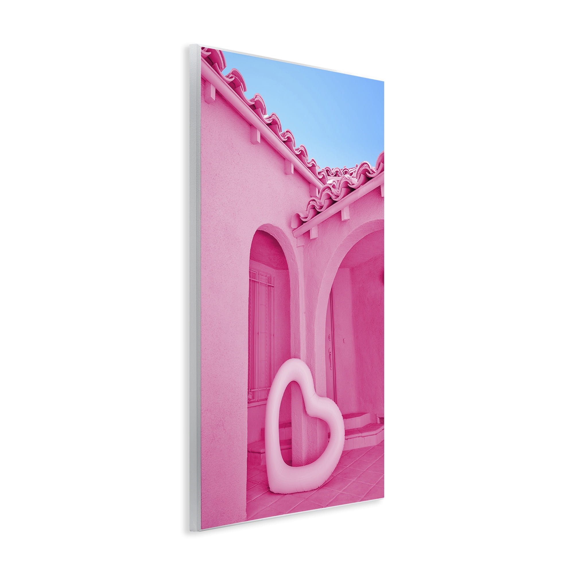 Stupell Industries Pink Pop Heart at Villa Wall Plaque Art, design by LISH Creative