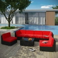 thumbnail image 3 of Aero 7 Piece Outdoor Patio Sectional Set, 3 of 6