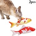 thumbnail image 1 of 2PCS Fish Cat Toy Simulated Realistic Plush Catnip Toy Cat Chew Toy Pet Bite Toy, 1 of 10