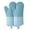 Blue, variant on Silicone Oven Mitts, Heat Resistant Oven Gloves with Quilted Liner, Waterproof & Non-Slip Kitchen Mittens for Baking Cooking BBQ, 500°F, 13.5" Nordic Grey
