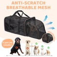thumbnail image 4 of LitaiL Cat Carrier for 2 Cats, 2-in-1 Double Pet Carrier with 2 Litter Boxes, Portable Soft Sided Dog Carrier for Traveling, Black, 4 of 7