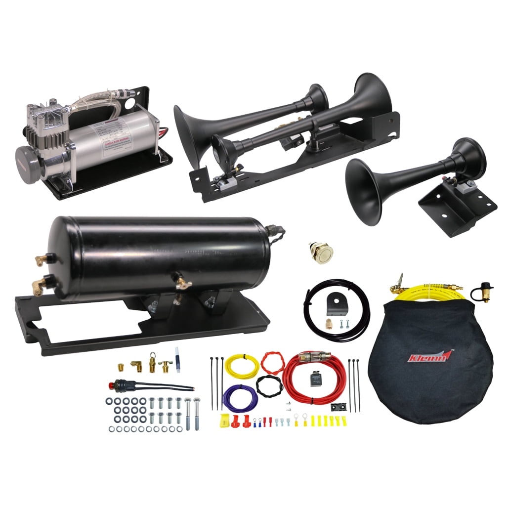 Kleinn RAMHD-734 Train Horn and Onboard Air System for RAM 2500 RAM 3500 2014-2021, Black