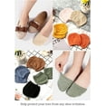 thumbnail image 5 of 8 Pairs Toe Topper Socks for Women, Mule Socks Half Toe Socks Toe Topper Liner Half Socks Cotton Socks Seamless, 5 of 6