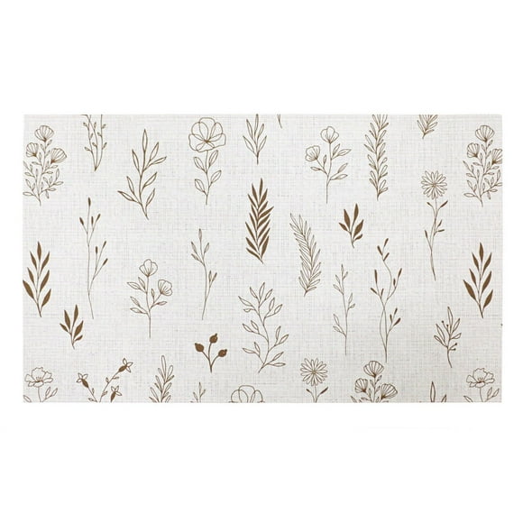 18-inch x 30-inch Emerson Wistful Fields Cream Printed Floormat
