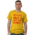 thumbnail image 3 of Flex But Like This Funny Gym Exercise Men's Big & Tall Crewneck Graphic Tee Brisco Brands 5X, 3 of 5