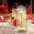 thumbnail image 2 of Qoosea Rose Flower for Mothers Day Gifts, Beauty Rose, Forever Rose in Plastic Dome Romantic Gifts for Her Christmas Anniversary Valentine's Day Decorations, 2 of 7