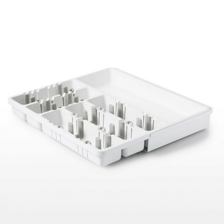 OXO Good Grips Expandable Utensil Organizer, 9.75 inches, White