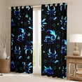 thumbnail image 3 of Feelyou Neon Dreamy Axolotl Black Out Curtains for Teens, Cartoon Love Heart Curtains Pack of 2 (42x63 Each), Magical Animal Theme Bedroom Curtains, Curtains and Drapes Decor, 3 of 7