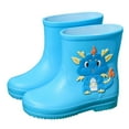 thumbnail image 2 of Hpapadks Girls Rain Boots Elastic Mouth Textured Soles Non Light Comfortable Rain Shoes for Primary School Students Kids Waterproof Boots Sky Blue, 2 of 7