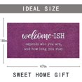 thumbnail image 3 of Large Welcome Mats Outdoor Front Door Mat Funny Welcome-ish Doormats Inside Outside Rug Entryway Mats 18"x47" for Laundry High Traffic Area, Low-Profile Resist Dirt Entrance Mats, 3 of 7