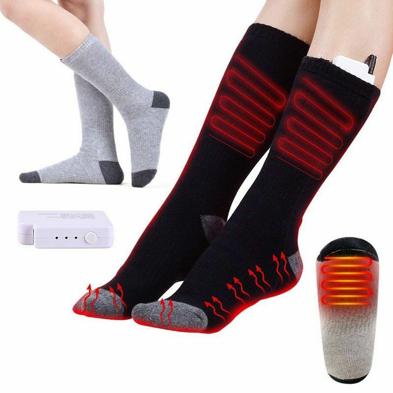 General Elastic Heating Socks, Rechargeable Battery Boot Socks Warm Winter Fast Heating