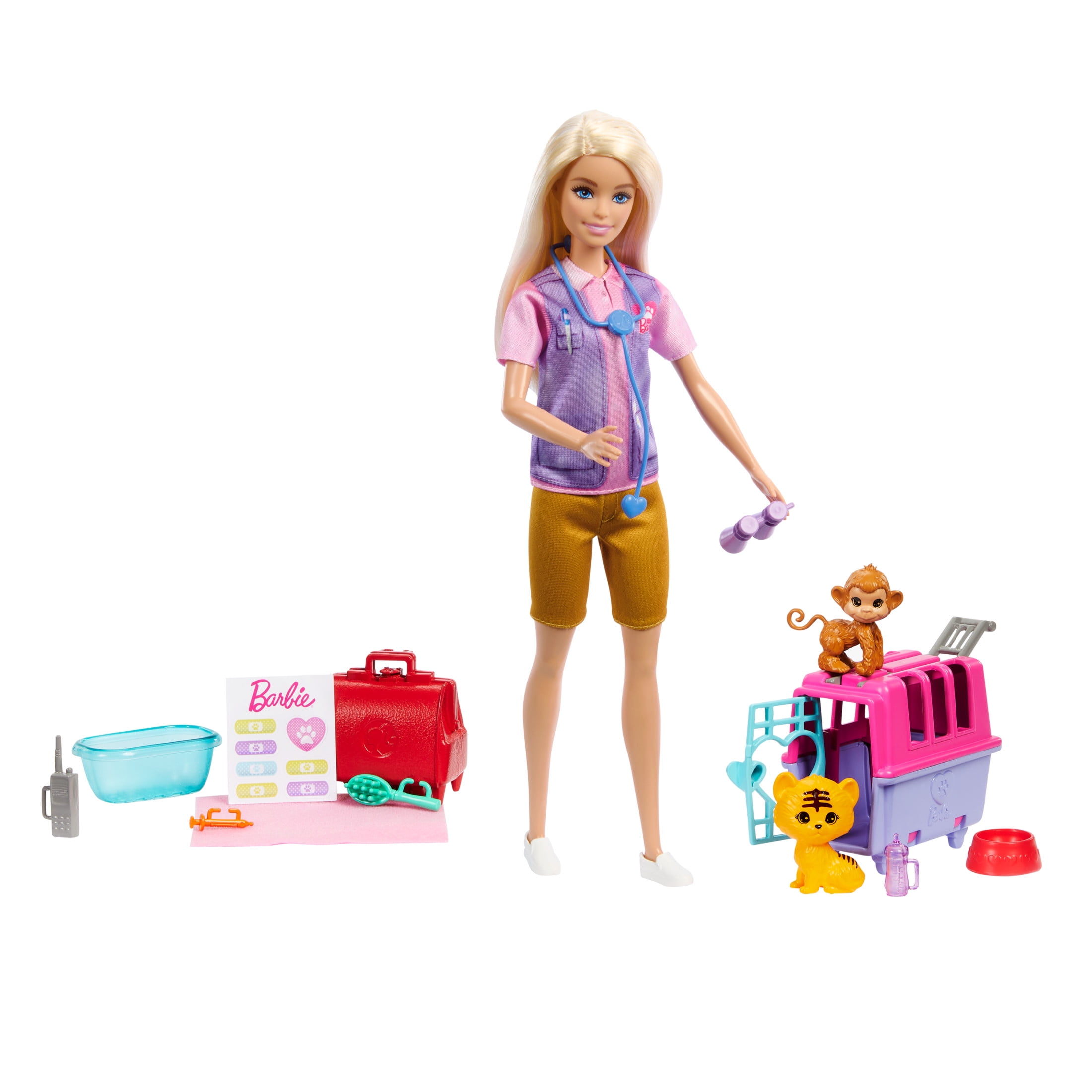 Barbie Careers Animal Rescue & Recovery Playset with Blonde Doll [Walmart Exclusive]