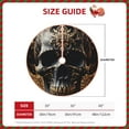 thumbnail image 3 of KLL Gold Pattern Black Skull Christmas Tree Skirt 48" ,Party Decorations Farmhouse for Christmas Decorations Holiday Party, 3 of 6