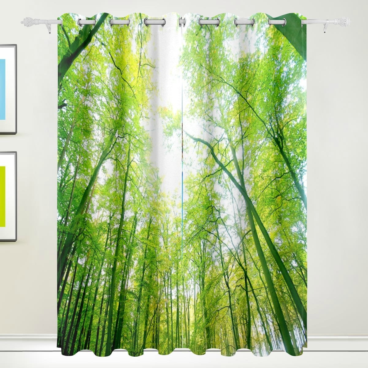 POPCreation Green Forest Window Curtain Blackout Curtains Darkening   3b964050 Fd66 42c0 9326 59e6220de84b 1.20abe8e9ad7eb769645c102341a177b7 