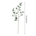 thumbnail image 3 of 4 Pcs Faux Greenery Stems, 30" Artificial Branches for Vase Realistic Eucalyptus Branches Fake Plants Ficus Twig for Office Home Decorations, 3 of 9