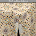 thumbnail image 4 of Boho Dog Crate Cover, Jumble Detailed Talavera Pattern of Oriental Eastern Streaks and Motifs, Easy to Use Pet Kennel Cover Small Dogs Puppies Kittens, 7 Sizes, Dark Yellow Multicolor, by Ambesonne, 4 of 6